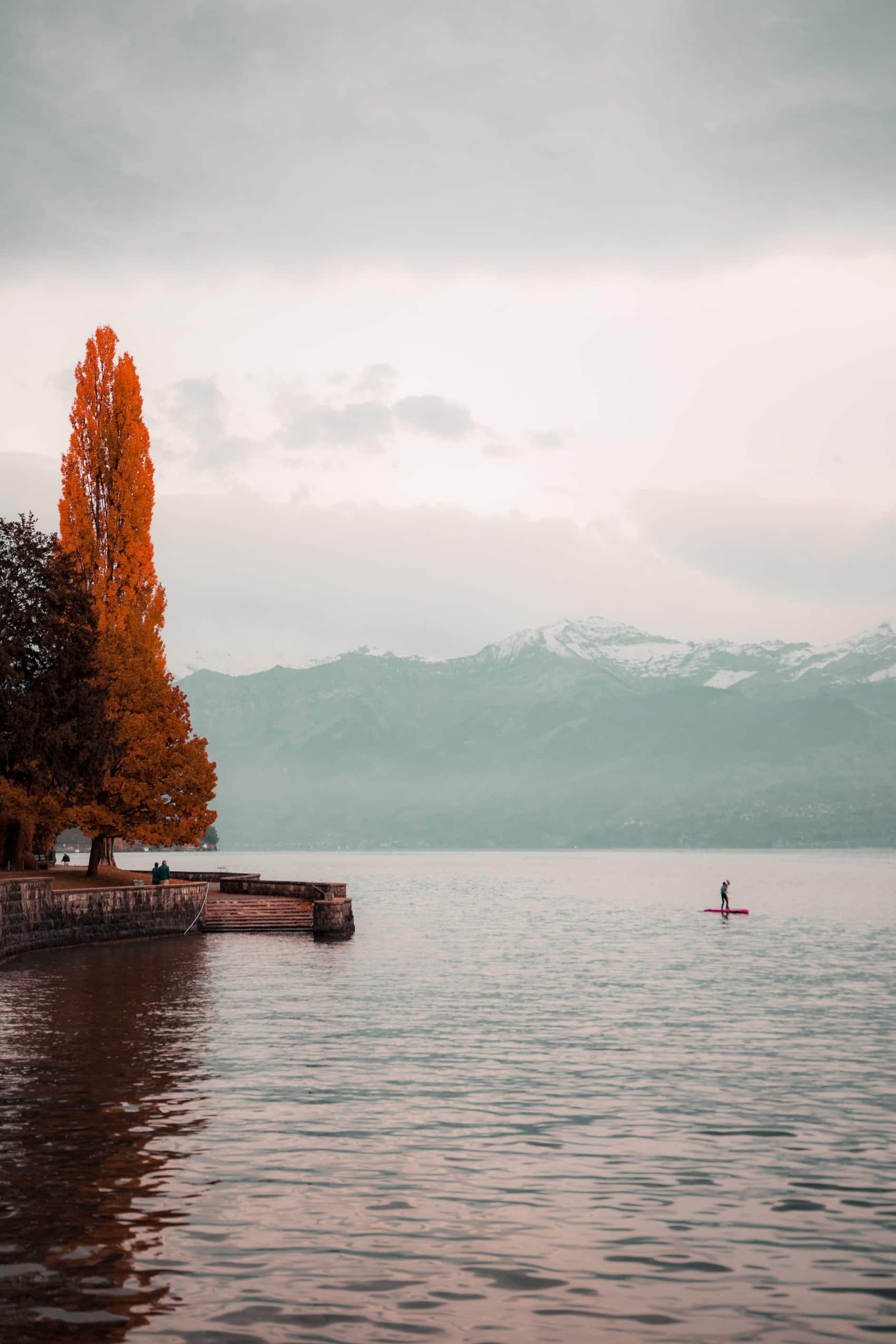 Paddleboarding in Switzerland